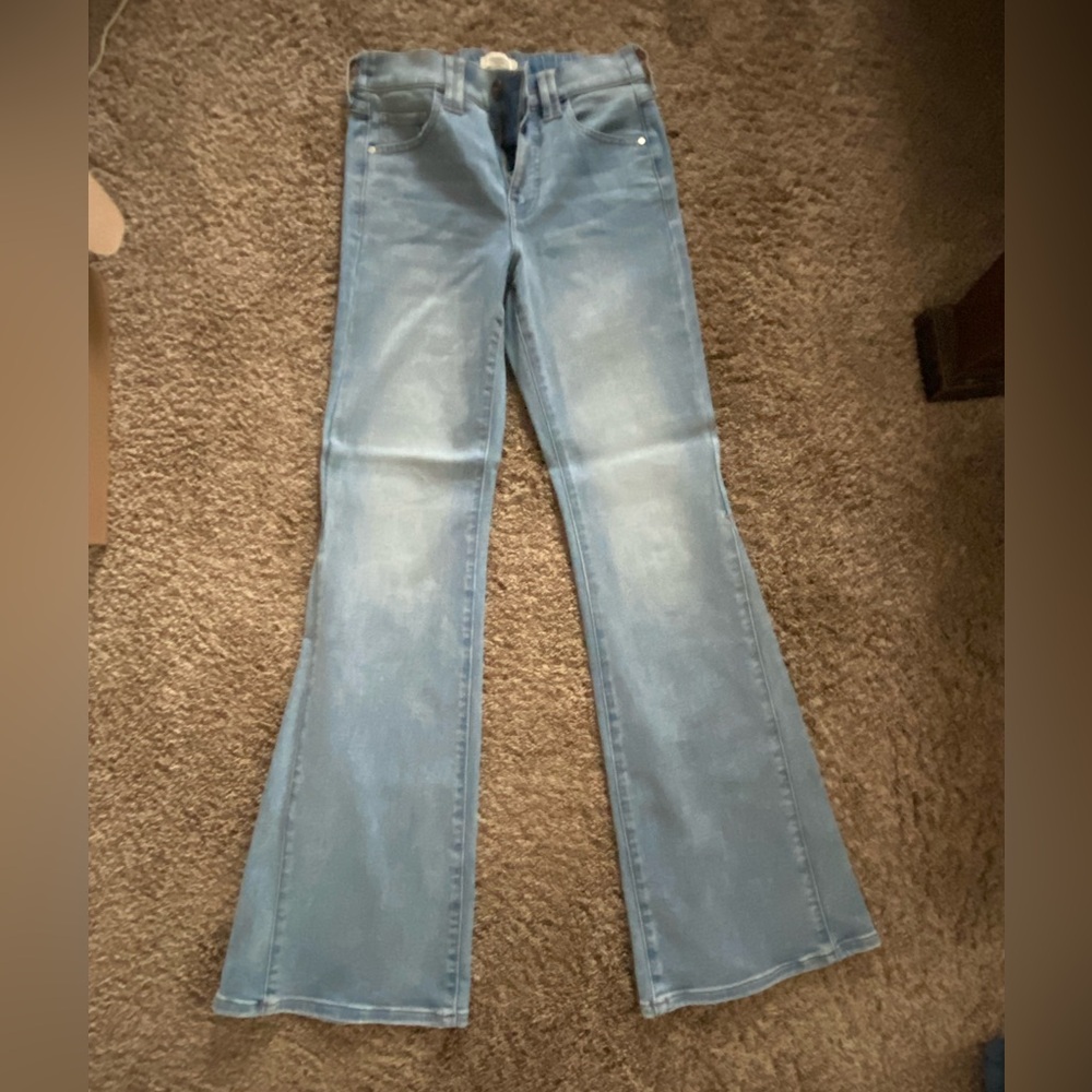 Up West Light Blue Flared Jeans